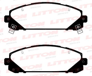 LITTON PASTILLAS FRENO DEL. LIFAN X80 18/...