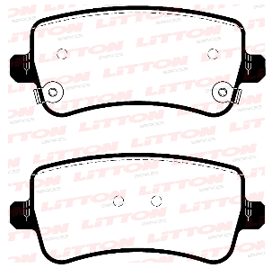 LITTON PASTILLAS FRENO TRAS. LIFAN X80 18/...