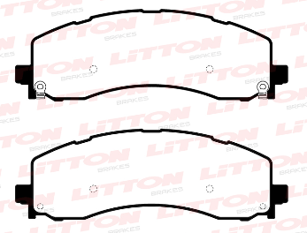 LITTON PASTILLAS FRENO TRAS. RAM 2500 3500 4000 19/...