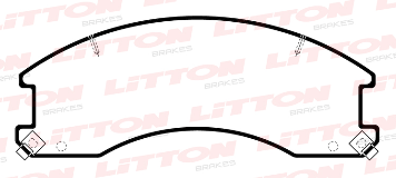 LITTON PASTILLAS FRENO DEL. JAC URBAN 1042 2.7- 2.8 15/21