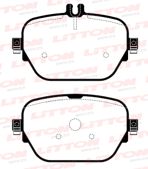 LITTON PASTILLAS FRENO TRAS. M-BENZ CLASE CLS 450 / E 300-400-450 E63