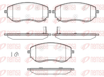 REMSA PASTILLAS FRENO DEL. NISSAN FRONTIER SE 2.3 TURBO 4X4 RENAULT ALASKAN 2.3 dCi -2.5 22/25