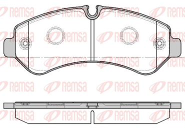 REMSA PASTILLAS FRENO TRAS. M-BENZ SPRINTER 416 511 514 516 519 17>