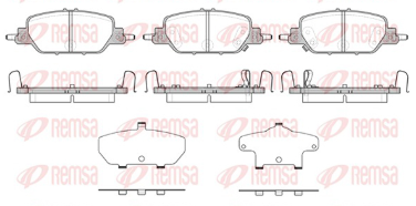 REMSA PASTILLAS FRENO TRAS. HONDA CRV 1.5 HB - 2.0 AWD
