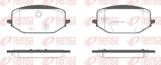 REMSA PASTILLAS FRENO DEL. CITROEN BERLINGO C5 PEUGET 508 PARTNER