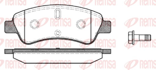 REMSA PASTILLAS FRENO DEL. CITROEN BERLINGO C4 1.6- 2.0 C-ELYSEE 1.6 C3 1.2- 1.5- 1.6 16V PEUGEOT 206 GTI 207 208 1.4-1.6 301 1.2- 1.6 307 1.6- 2.0 HDI 2008 PARTNER 1.6 - 1.9