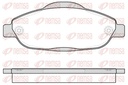 [132300.0682] REMSA PASTILLAS FRENO DEL. CITROEN C4 1.6 - 2.0 HDI 16V PEUGEOT 308 408 3008 5008 1.6 16V