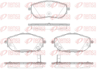 REMSA PASTILLAS FRENO DEL. TOYOTA COROLLA 1.6- 1.8- 2.0