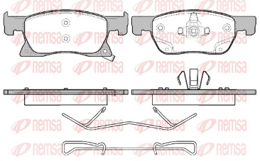 REMSA PASTILLAS FRENO DEL. CHEVROLET ASTRA 1.0- 1.4- 1.6 CRUZE 1.4