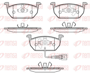 REMSA PASTILLAS FRENO DEL. AUDI A1 A3 15> VW POLO VIRTUS T-CROSS GOLF NIVUS 1.0- 1.4
