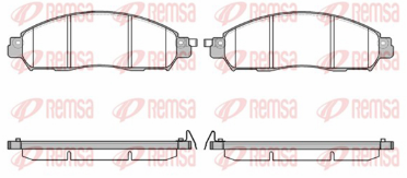 REMSA PASTILLAS FRENO DEL. NISSAN FRONTIER NAVARA RENAULT ALASKAN TOYOTA COROLLA CROSS