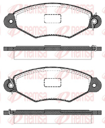 REMSA PASTILLAS FRENO DEL. CITROEN XSARA PEUGOET 206 306 RENAULT KANGOO