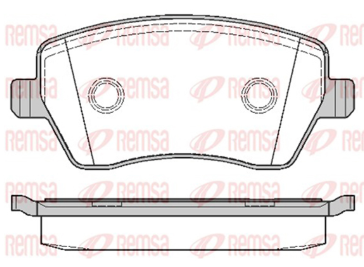 REMSA PASTILLAS FRENO DEL. NISSAN MARCH RENAULT LOGAN KANGOO DUSTER CAPTUR CLIO SANDERO OROCH