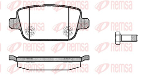 REMSA PASTILLAS FRENO TRAS. FORD MONDEO KUGA S-MAX GALAXY LAND ROVER FREELANDER