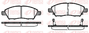 REMSA PASTILLAS FRENO DEL. NISSAN MARCH VERSA NOTE 1.6