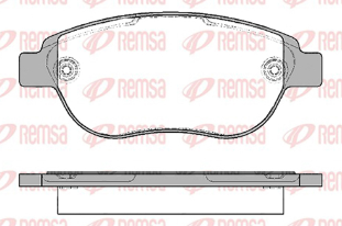 REMSA PASTILLAS FRENO DEL. CITROEN C3 C4 XSARA PEUGEOT 207 301 307 2008 1.6