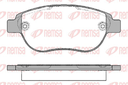 [084100.0682] REMSA PASTILLAS FRENO DEL. CITROEN C3 C4 XSARA PEUGEOT 207 301 307 2008 1.6
