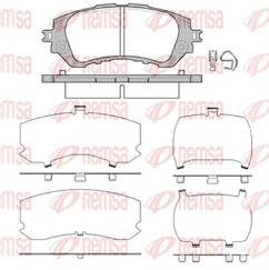 REMSA PASTILLAS FRENO DEL. TOYOTA YARIS 1.5