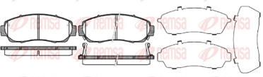 REMSA PASTILLAS FRENO DEL. HONDA CRV