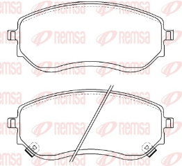 REMSA PASTILLAS FRENO DEL. FORD EVEREST 2.2- 3.2 RANGER 2.0 - 3.0 V6 TDCI