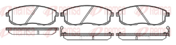 REMSA PASTILLAS FRENO DEL. NISSAN 350 200 MAXIMA TIIDA SENTRA VERSA