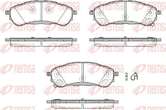 REMSA PASTILLAS FRENO TRAS. FORD RANGER 2.0 TDCI- 3.0 V6