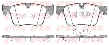REMSA PASTILLAS FRENO DEL. CITROEN C4 PEUGEOT 308 1.6 - 2.0
