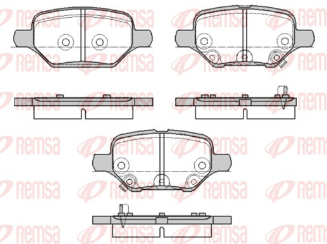 REMSA PASTILLAS FRENO TRAS. CHEVROLET TRACKER 1.8 8V
