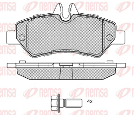 REMSA PASTILLAS FRENO TRAS. M-BENZ SPRINTER 311 - 313 - 415 VW CRAFTER
