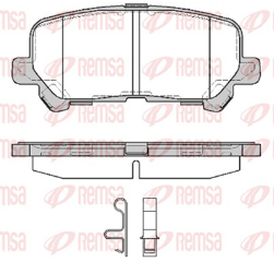 REMSA PASTILLAS FRENO TRAS. CHEVROLET TRAILBLAZER 2.8 HONDA PILOT 3.5
