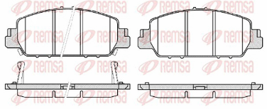 REMSA PASTILLAS FRENO DEL. HONDA ACCORD 2.0 HRV 1.8