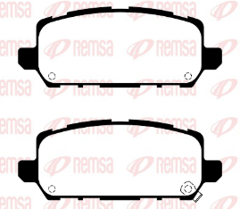 REMSA PASTILLAS FRENO TRAS. HONDA ACCORD 2.0 HRV 1.8