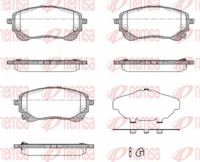 REMSA PASTILLAS FRENO DEL. TOYOTA COROLLA 1.8 - 2.0 16V