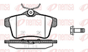 [141800.0682] REMSA PASTILLAS FRENO TRAS. CITROEN C4 GRAND PICASSO 1.6- 2.0 16V HDI PEUGEOT 307 308 3008 5008 1.4-1.6-2.0 16V VW SCIROCCO 1.4- 2.0