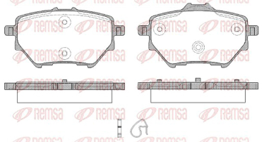 REMSA PASTILLAS FRENO TRAS. CITROEN C4 II 1.2- 1.6 HDI PEUGEOT 308 408 3008 1.2- 1.6 - 1.8