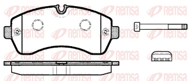 REMSA PASTILLAS FRENO DEL. M-BENZ SPRINTER 515