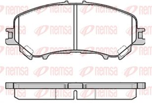 REMSA PASTILLAS FRENO DEL. NISSAN X-TRAIL 2.5 VVTI  RENAULT KOLEOS 2.5 16V