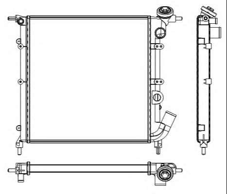 DENSO RADIADOR RENAULT 19 1.4 GTR TR TRE CON AIRE  (A3-4)