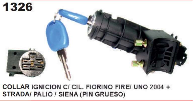 DOG COLLAR IGNICION C/CILINDRO FIORINO FIRE-UNO 04 FIRE  