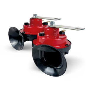 DZE BOCINA CARACOL DOBLE UNIVERSAL 12V 2 TERM.