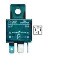 DZE MINI RELAY UNIV 24V 20A 4T  