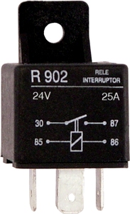 DZE MINI RELAY UNIVERSAL 24V 20A 4T