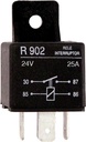 [902.0300] DZE MINI RELAY UNIVERSAL 24V 20A 4T