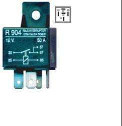 DZE MINI RELAY UNIVERSAL 12V 50A 5T SALIDA DOBLE