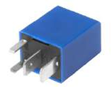 DZE MINI RELAY UNIVERSAL 12V 4T 20A C/RESISTENCIA