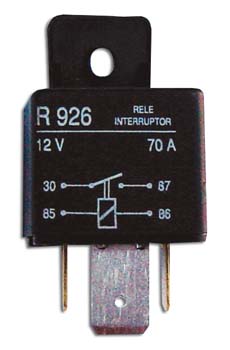 DZE RELAY MINI ARRANQUE / AIRE ACOND. UNIVERSAL 12V 4T 70A