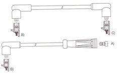 GENOUD CABLE BUJIA R 9 ARGELITE E/E BOBINA LARGA