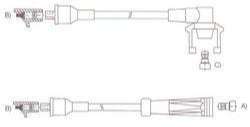 GENOUD CABLE BUJIA R 19 1.6 RN-RL-RT B.SECA