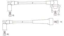 GENOUD CABLE BUJIA R 19 RT 1.7-1.8 DUCELLIER