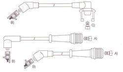 GENOUD CABLE BUJIA R 21 INYECCION